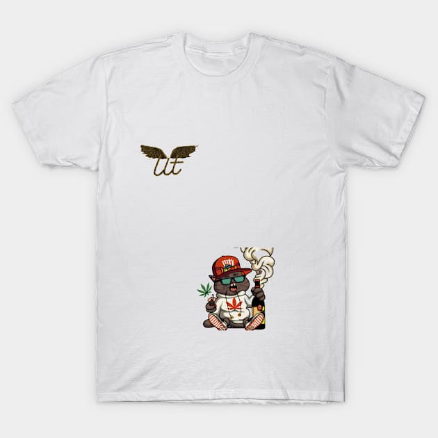 LitQ - Anime Art Wine Drop T-Shirt by LitQ